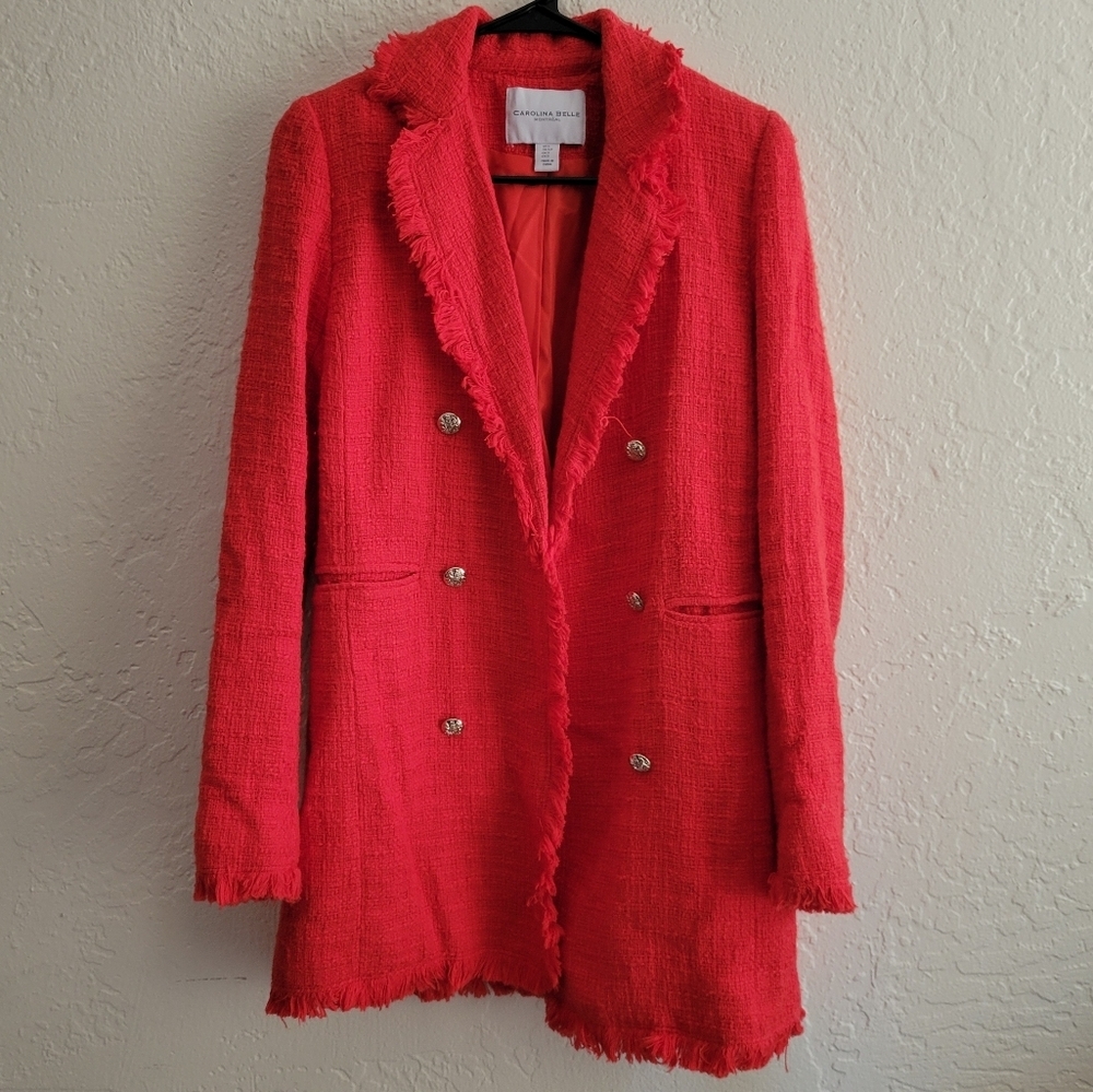 Carolina Belle Tweed Coat Size Small